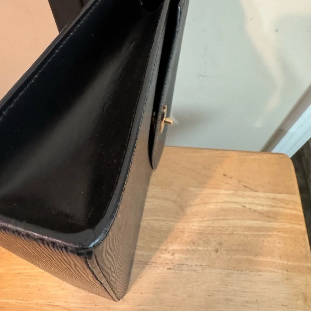 Louis Vuitton Black Epi Malesherbes Handbag